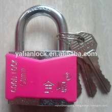 short shackle chrome painted 50mm padlock